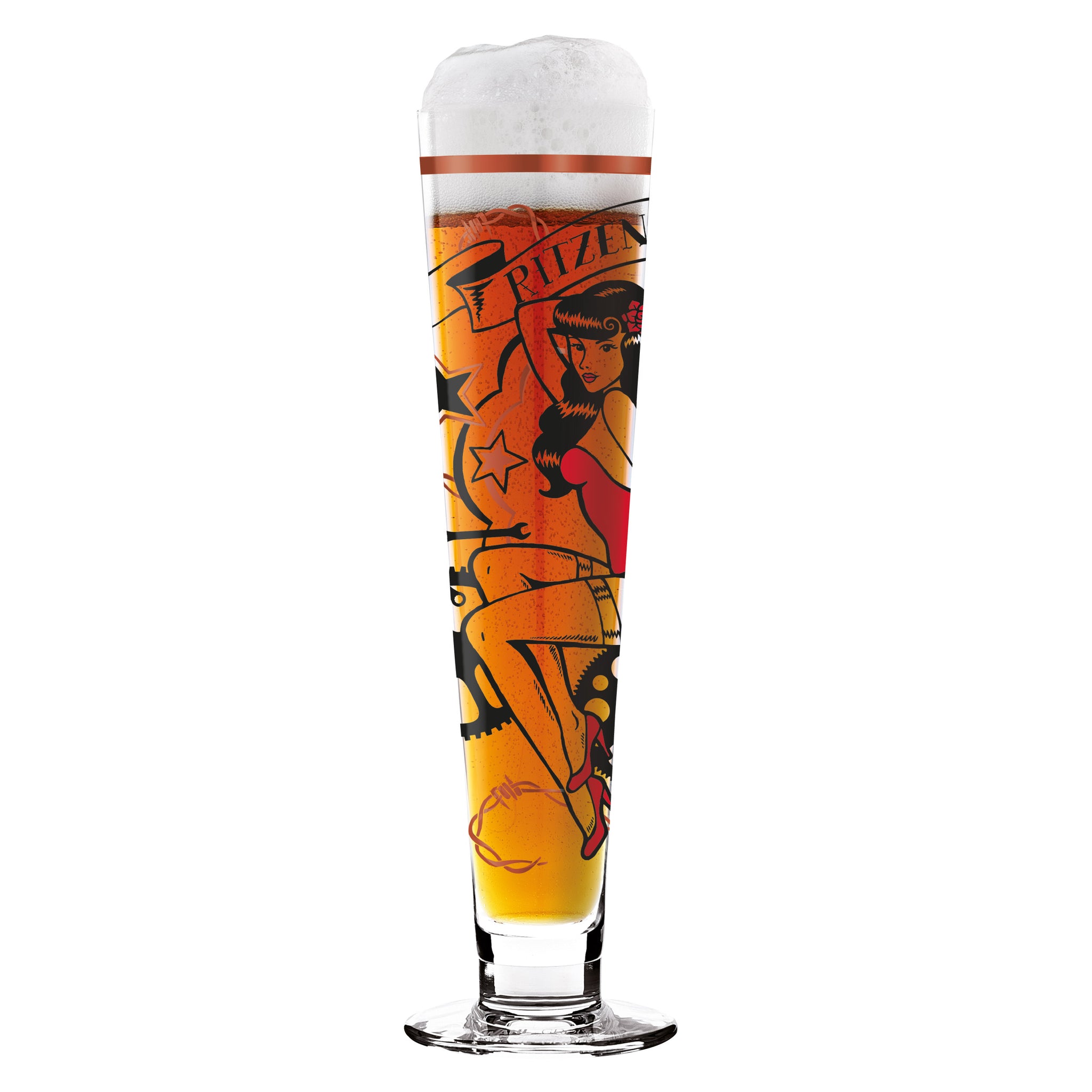 glass M. Label beer Black – Euro Binz Designs F14