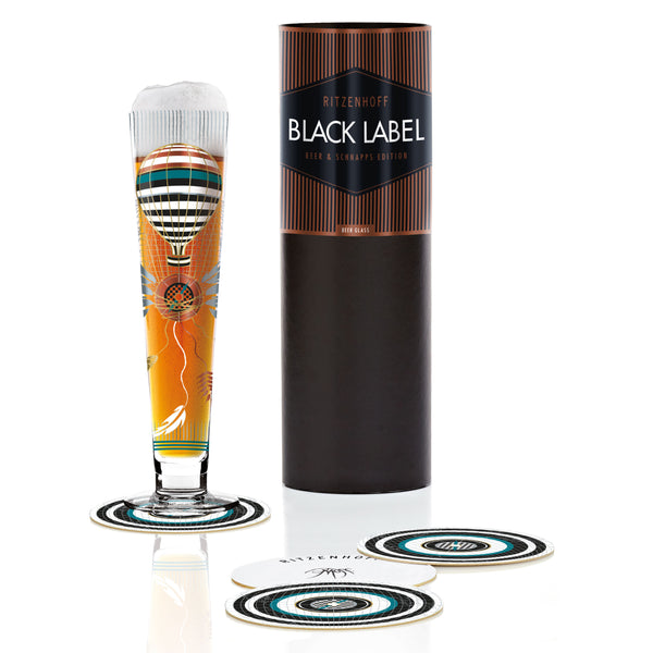 Black Label beer glass P. Mohr 2016 F