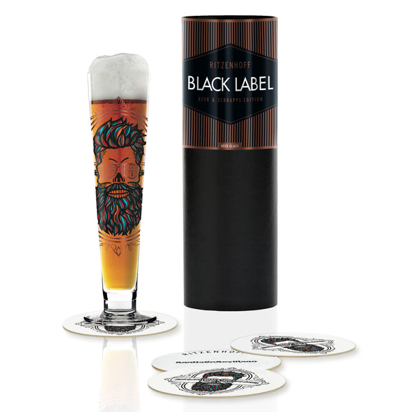 Black Label beer glass S. Sevillano 2017 A