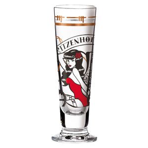 Black Label schnapps glass M. Binz F14