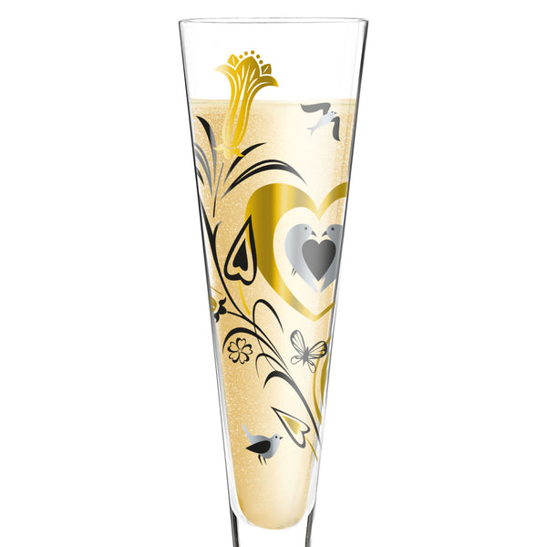 Champus champagne glass P. Argent (birds) S16