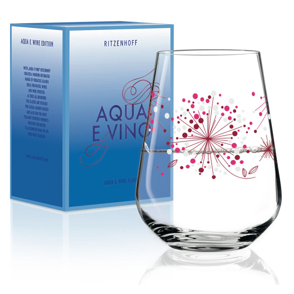 Aqua e Vino water glass V. Jacquart (red) A18